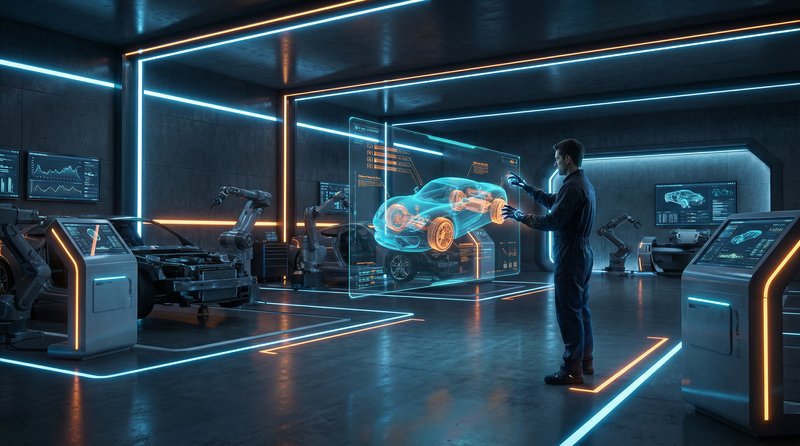 高清动漫 AI修车视频